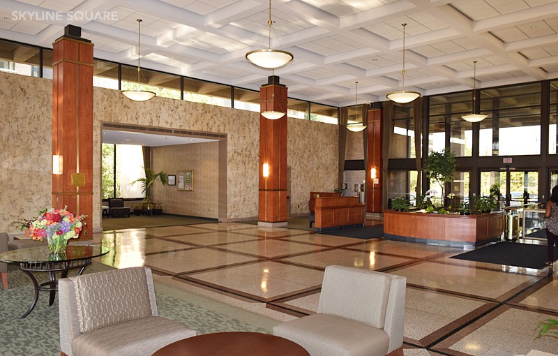 Lobby area seen from pool side