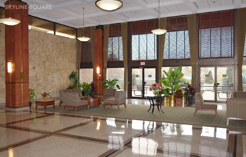 Lobby area seen from main entrance